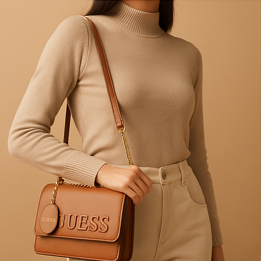 GUESS Light Brown Crossbody Bag